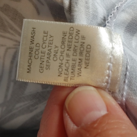 Cj Banks Black & White Tropical Print Jean Jacket Plus Size 2X - Picture 11 of 11